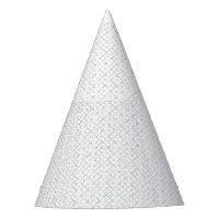 Eleganter weißer geometrischer Geburtstagshut