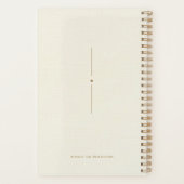 Eleganter Weißer Glitzer Elfenbein Planer (Rückseite)