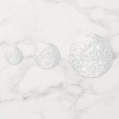 Eleganter Weißer Glitzer Konfetti (Rückseiten)