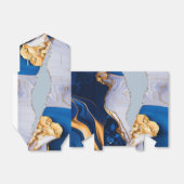 Eleganter, weißer Goldmarmor Geschenkschachtel (Ungefaltet)