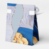 Eleganter, weißer Goldmarmor Geschenkschachtel (Rückseite)