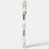Eleganter, weißer Goldmarmor mit Blumen Case-Mate iPhone Hülle (Rückseite / Rechts)