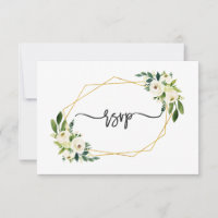 Eleganter weißer, grün-blütiger Goldrahmen Hochzei