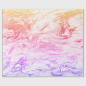 Eleganter, weißer Hologramm-Marmor Geschenkpapier (Flach)