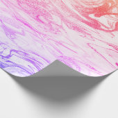 Eleganter, weißer Hologramm-Marmor Geschenkpapier (Ecke)