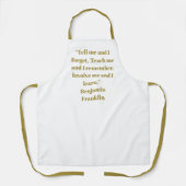 Eleganter, weißer individuelle Name Schürze (Vorderseite)