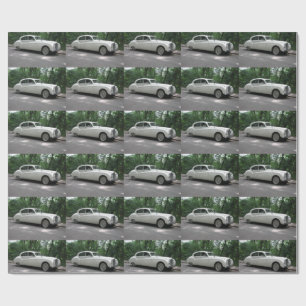 Eleganter Weißer Jaguar MK IX Geschenkpapier