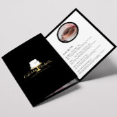 Eleganter weißer Kuchen mit Broschüre Florals II B