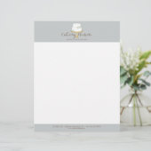 Eleganter weißer Kuchen mit floraler Torte Briefbogen (Stehend Vorderseite)