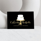 Eleganter weißer Kuchen mit Florals II Kuchen deko Visitenkarte