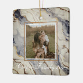 Eleganter weißer Kupfergranit aus weißem Gold Keramikornament (Links)