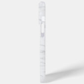 Eleganter weißer Marmor Case-Mate iPhone Hülle (Rückseite / Links)