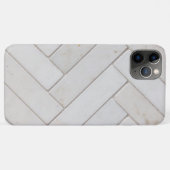 Eleganter weißer Marmor Case-Mate iPhone Hülle (Rückseite (Horizontal))