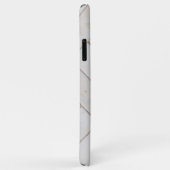 Eleganter weißer Marmor Case-Mate iPhone Hülle (Hinten/Rechts)