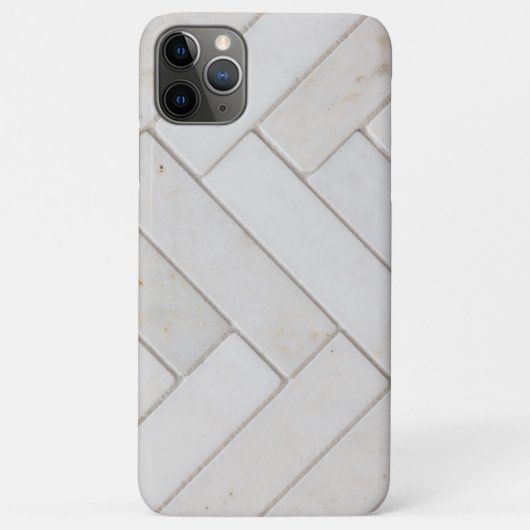 Eleganter weißer Marmor Case-Mate iPhone Hülle (Rückseite)