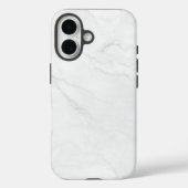 Eleganter weißer Marmor Case-Mate iPhone Hülle (Rückseite)
