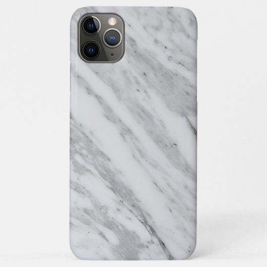 Eleganter weißer Marmor Case-Mate iPhone Hülle (Rückseite)