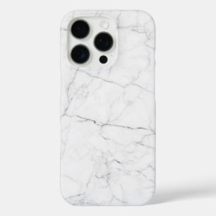 Eleganter weißer Marmor iPhone 16 Pro Hülle