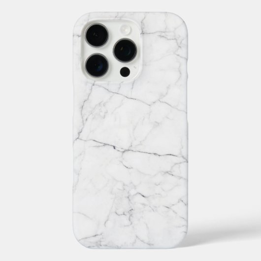 Eleganter weißer Marmor Case-Mate iPhone Hülle (Rückseite)
