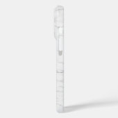 Eleganter weißer Marmor Case-Mate iPhone Hülle (Rückseite / Links)