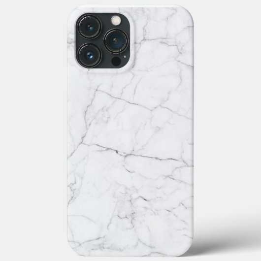 Eleganter weißer Marmor  Case-Mate iPhone Hülle (Rückseite)