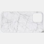 Eleganter weißer Marmor  Case-Mate iPhone Hülle (Rückseite (Horizontal))