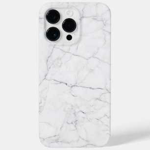 Eleganter weißer Marmor Case-Mate iPhone 14 Pro Max Hülle