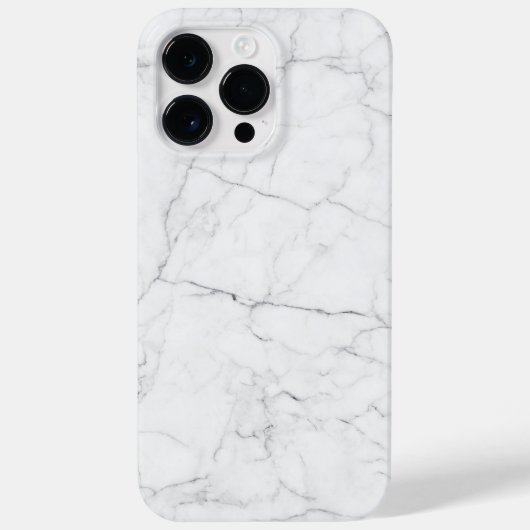 Eleganter weißer Marmor  Case-Mate iPhone Hülle (Rückseite)