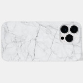 Eleganter weißer Marmor  Case-Mate iPhone Hülle (Rückseite (Horizontal))