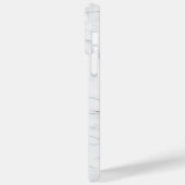 Eleganter weißer Marmor  Case-Mate iPhone Hülle (Rückseite / Links)