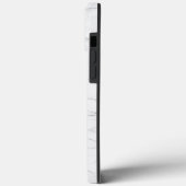 Eleganter weißer Marmor Case-Mate iPhone Hülle (Rückseite / Links)