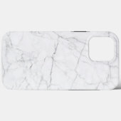 Eleganter weißer Marmor Case-Mate iPhone Hülle (Rückseite (Horizontal))