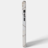 Eleganter weißer Marmor Case-Mate iPhone Hülle (Rückseite / Links)