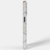 Eleganter weißer Marmor Case-Mate iPhone Hülle (Rückseite / Rechts)