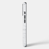 Eleganter weißer Marmor Case-Mate iPhone Hülle (Rückseite / Links)