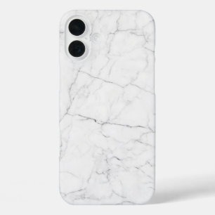 Eleganter weißer Marmor  iPhone 16 Plus Hülle
