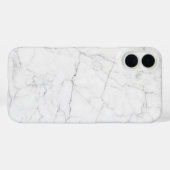 Eleganter weißer Marmor Case-Mate iPhone Hülle (Rückseite (Horizontal))