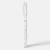 Eleganter weißer Marmor Case-Mate iPhone Hülle (Rückseite / Links)