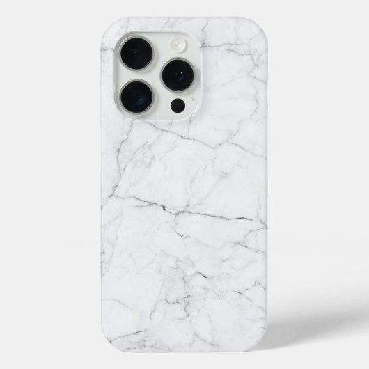 Eleganter weißer Marmor  Case-Mate iPhone Hülle (Rückseite)