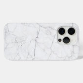 Eleganter weißer Marmor  Case-Mate iPhone Hülle (Rückseite (Horizontal))