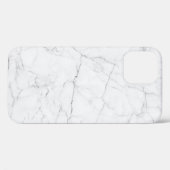 Eleganter weißer Marmor Case-Mate iPhone Hülle (Rückseite (Horizontal))