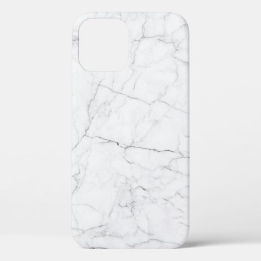 Eleganter weißer Marmor Case-Mate iPhone Hülle (Rückseite)
