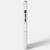 Eleganter weißer Marmor Case-Mate iPhone Hülle (Rückseite / Links)