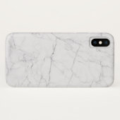Eleganter weißer Marmor Case-Mate iPhone Hülle (Rückseite (Horizontal))