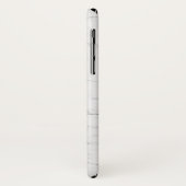 Eleganter weißer Marmor Case-Mate iPhone Hülle (Hinten/Links)