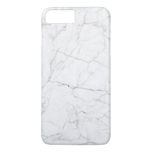 Eleganter weißer Marmor Case-Mate iPhone Hülle (Rückseite)