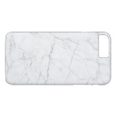 Eleganter weißer Marmor Case-Mate iPhone Hülle (Rückseite (Horizontal))