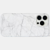 Eleganter weißer Marmor Case-Mate iPhone Hülle (Rückseite (Horizontal))