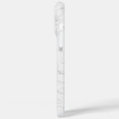 Eleganter weißer Marmor Case-Mate iPhone Hülle (Rückseite / Links)
