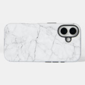 Eleganter weißer Marmor Case-Mate iPhone Hülle (Rückseite (Horizontal))
